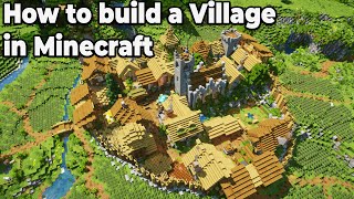 How to build an Awesome Village in Minecraft 115 Survival [upl. by Linskey928]