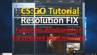 2021 CSGO Tutorial NVIDIA  43 stretched Fullscreen Windowed mode  multi monitors  no altTAB [upl. by Annoiek]