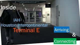 Houston Intercontinental Airport IAH  Walking Through International Arrivals and Connecting [upl. by Ahsiym]