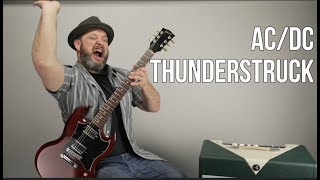 ACDC Thunderstruck Guitar Lesson  Tutorial [upl. by Cooley]