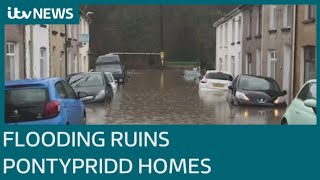 Storm Dennis destroys homes and businesses in Pontypridd  ITV News [upl. by Poock]