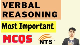 Verbal Reasoning MCQs  Tricks To Solve Verbal Ability MCQs NTS GAT NAT HAT [upl. by Ahsinyar]