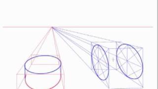 Creating Ellipses and Cylinders in Perspective [upl. by Ayra]