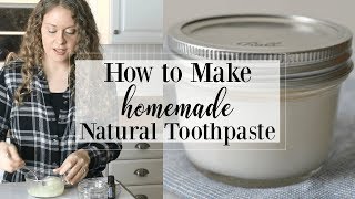 Homemade Natural Toothpaste Coconut Mint [upl. by Hesta]