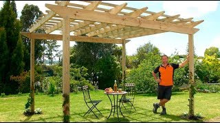 How to Build a Pergola  Mitre 10 Easy As DIY [upl. by Epner]