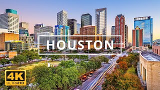 Houston Texas USA 🇺🇸  4K Drone Footage [upl. by Lohman419]