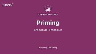 Behavioural Economics  Priming [upl. by Belden]