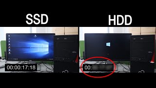 SSD vs HDD Windows 10 [upl. by Artenak472]