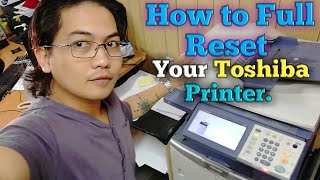 How to full reset your Toshiba printer [upl. by Agnot574]