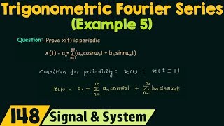 Trigonometric Fourier Series Example 5 [upl. by Herries516]