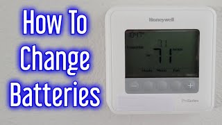 Honeywell Pro Series Thermostat Battery Replacement BATT [upl. by Graaf]