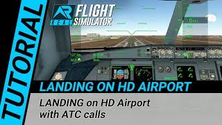 RFS Real Flight Simulator  Tutorial LANDING on HD Airport [upl. by Reisman]