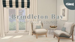 Brindleton Bay Club amp Lounge  The Sims 4 Speed Build [upl. by Atterys464]