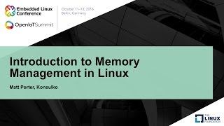 Introduction to Memory Management in Linux [upl. by Kristien]