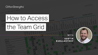 How to Access the CliftonStrengths Team Grid  Gallup [upl. by Goulet]