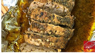 Butter Garlic And Herb Pork Tenderloin  Pork Tenderloin Recipe [upl. by Pitchford577]