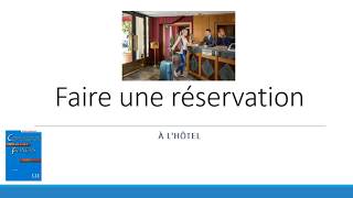 Faire une réservation  à lhôtel  LANF 212 [upl. by Llyrehc]