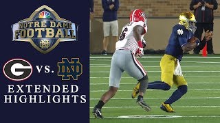 Georgia vs Notre Dame EXTENDED HIGHLIGHTS  NCAA Football  NBC Sports [upl. by Hermie]