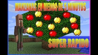 CONSIGUE MANZANAS EN MENOS DE 5 MINUTOS EN MINECRAFT SUPER RAPIDO karmaland manzanaencantada [upl. by Leunad611]