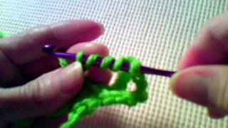 How to Crochet  Front Post Double Treble Crochet [upl. by Reckford584]