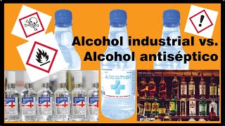 Diferencias entre Alcohol Industrial y Alcohol Antiséptico [upl. by Celie236]