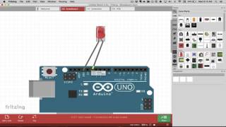 Arduino Tutorial Fritzing [upl. by Odlaner255]