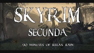 Skyrim  Secunda rainy 15 hour extended version [upl. by Jamille346]