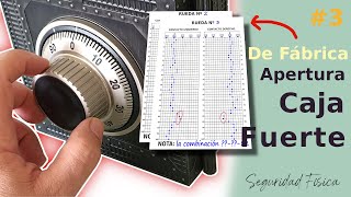 3 🗝 Cómo abrir la Cerradura Caja fuerte Sparrows  Configuración de fábrica [upl. by Annoik30]
