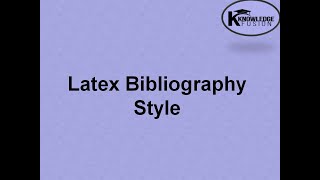 Latex Bibliography Style  Bibtex  Latex  IEEE  ACM  APA  Cite  Citation [upl. by Nura]