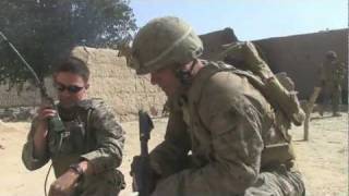 COMBAT FOOTAGE Marines in firefight beat Taliban ambush with 60mm Mortar Fire [upl. by Dale]