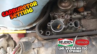 How to adjust the carburetor on a Vespa [upl. by Ramso]