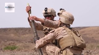 US Marines M224 60mm Lightweight Mortar Live Fire Exercise [upl. by Aehcim]