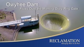 Owyhee Dam  Flows Over the Morning Glory Ring Gate [upl. by Maise224]