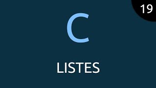 Langage C 19  listes [upl. by Ridan25]