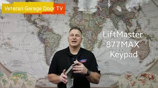 LiftMaster 877MAX Programming  Veteran Garage Door [upl. by Mauri]