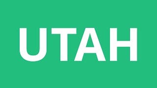 How To Pronounce Utah  Pronunciation Academy [upl. by Aihsilat752]