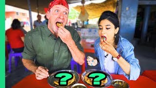 TASTY Indian STREET FOOD Tour DEEP in Varanasi INDIA  MESSY  CHEAP CURRY and Vegetarian HEAVEN [upl. by Ontina]