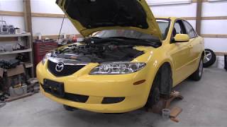 AC compressor removal 20032008 Mazda 6not as bad as it looks [upl. by Hgielram]