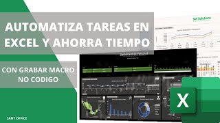 AUTOMATIZA TAREAS en Excel SIN CODIGO  Grabar Macros [upl. by Lincoln]