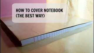 HOW TO COVER NOTEBOOK THE BEST WAY  BACK TO SCHOOL TIP [upl. by Adnolohs]