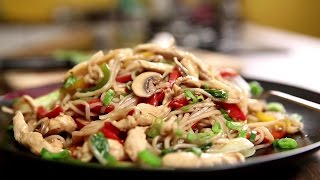 Chicken Chow Mein Recipe  Chinese Chicken Noodles  The Bombay Chef – Varun Inamdar [upl. by Einnep]