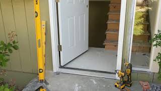 Jeld Wen Front Door Installation  Really crappy products and craftsmanship PART 1 [upl. by Gnoc]