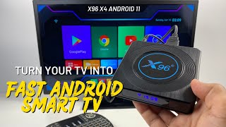 X96 X4 TV Box Android 11 8K Smart TV Box  Amlogic S905X4 [upl. by Anomas]