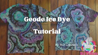 Ice Dye Geode Tutorial [upl. by Alihs]