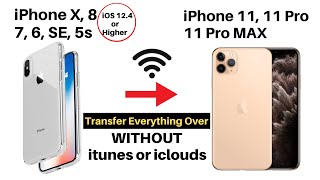 How to Wirelessly Transfer Old iPhone to iPhone 11 11 Pro and 11 Pro MAX Easy Step by Step Setup [upl. by Savina]