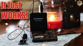 This Wireless Mic Works With Everything  Samson Go Mic Mobile  Review [upl. by Sapowith400]