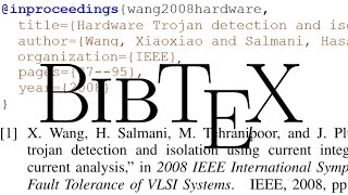 How to Generate References with LaTeX BibTeX [upl. by Pournaras305]