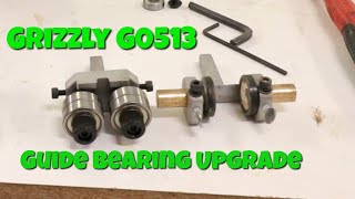 Grizzly G0513 Bandsaw Guide Bearing Upgrade and New Tires [upl. by Ades]