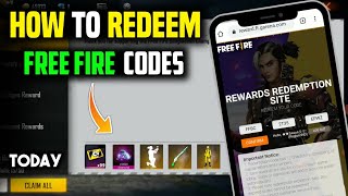 HOW TO REDEEM FREE FIRE CODES  HOW TO REDEEM CODE IN FREE FIRE  FREE FIRE REDEEM CODE [upl. by Zara]