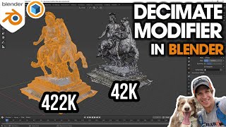 BETTER PERFORMANCE in Blender with the Decimate Modifier [upl. by Aerbma]